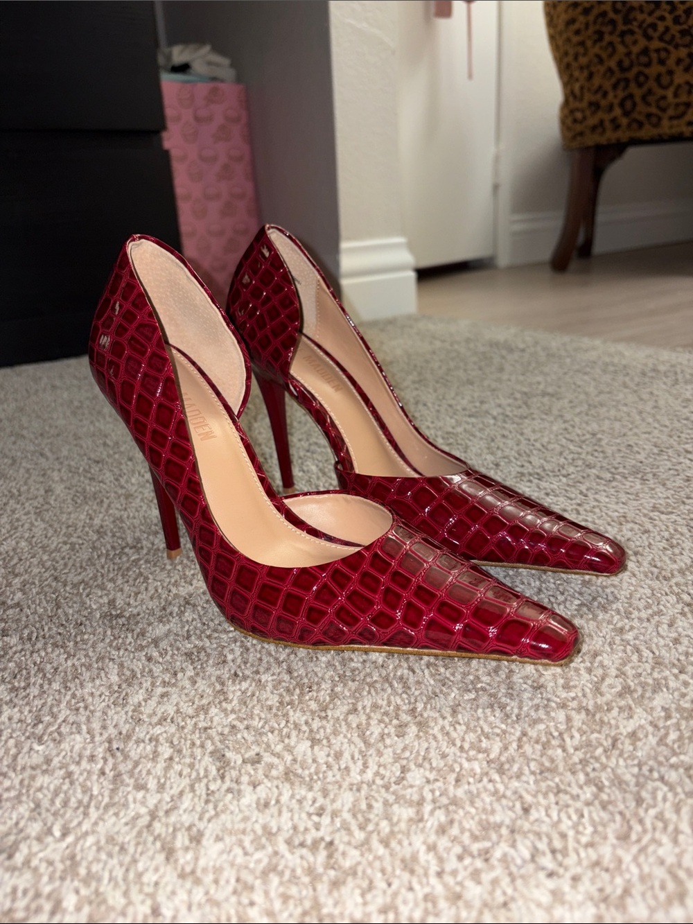 steve madden red stilettos